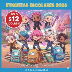 Mega Pack Etiquetas Escolares 2026